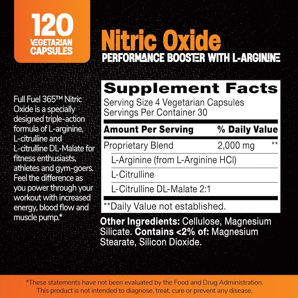 21st Century Nitric Oxide 120 Vegetarian Capsules