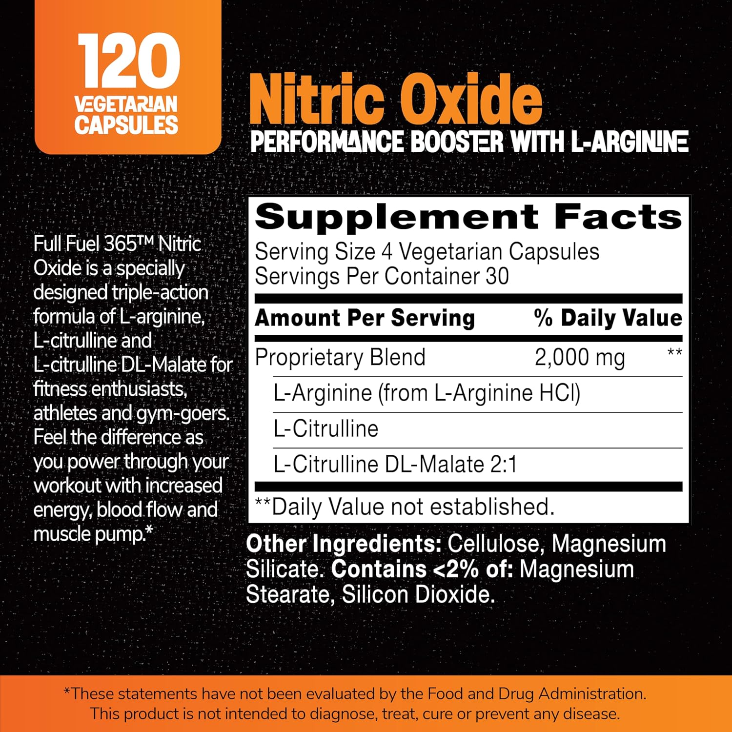 21st Century Nitric Oxide 120 Vegetarian Capsules