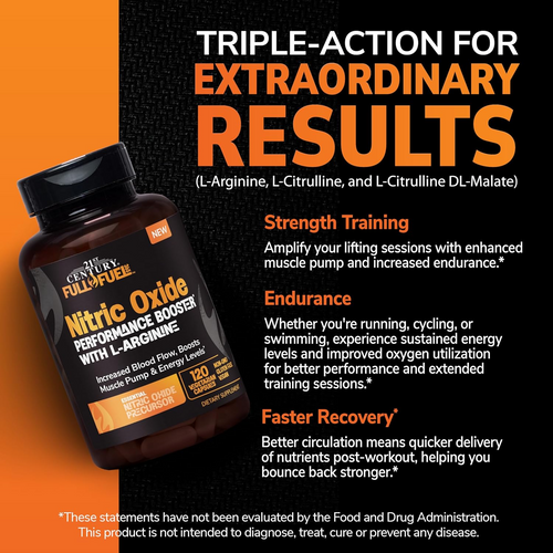 21st Century Nitric Oxide 120 Vegetarian Capsules