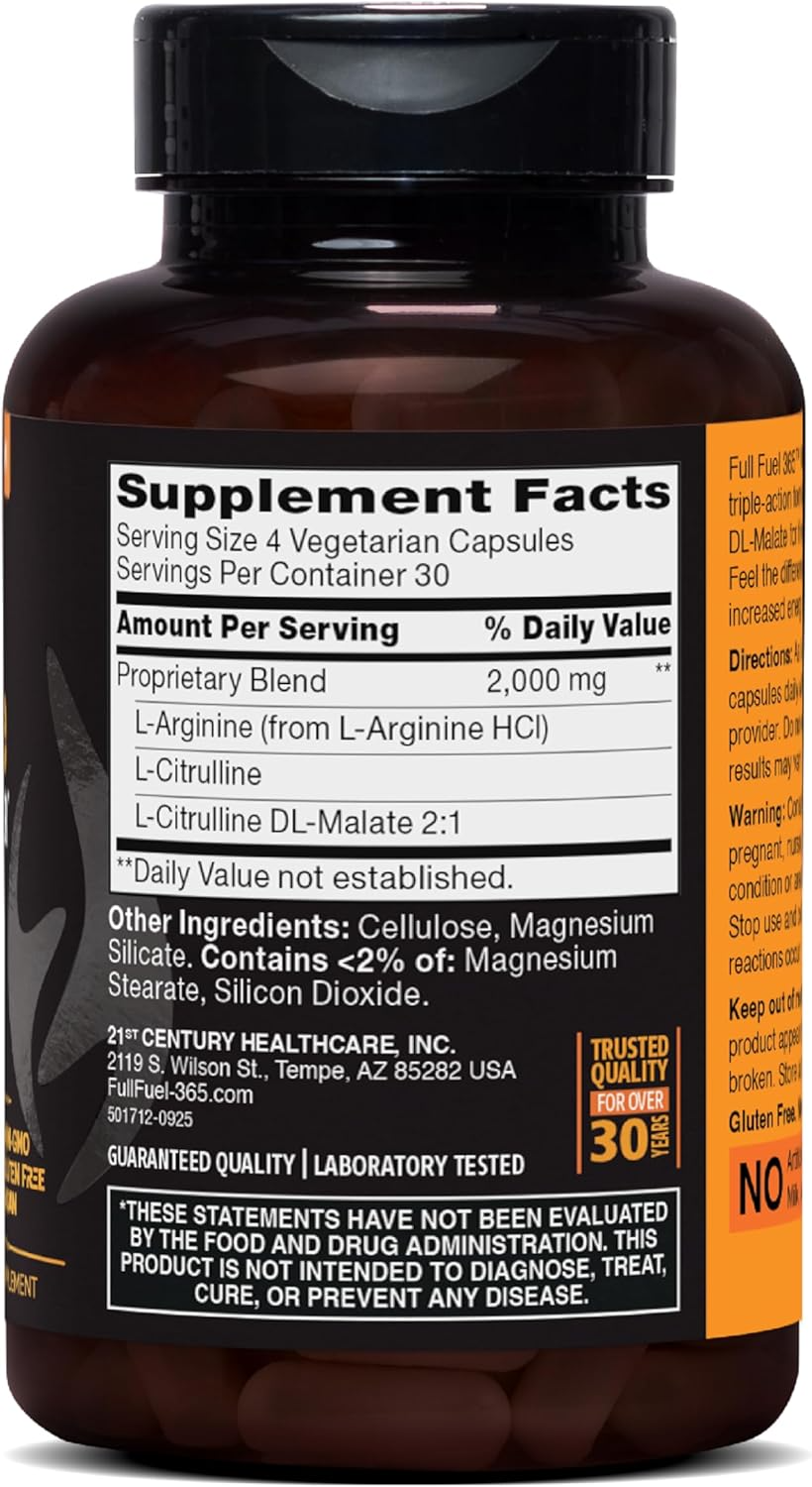 21st Century Nitric Oxide 120 Vegetarian Capsules
