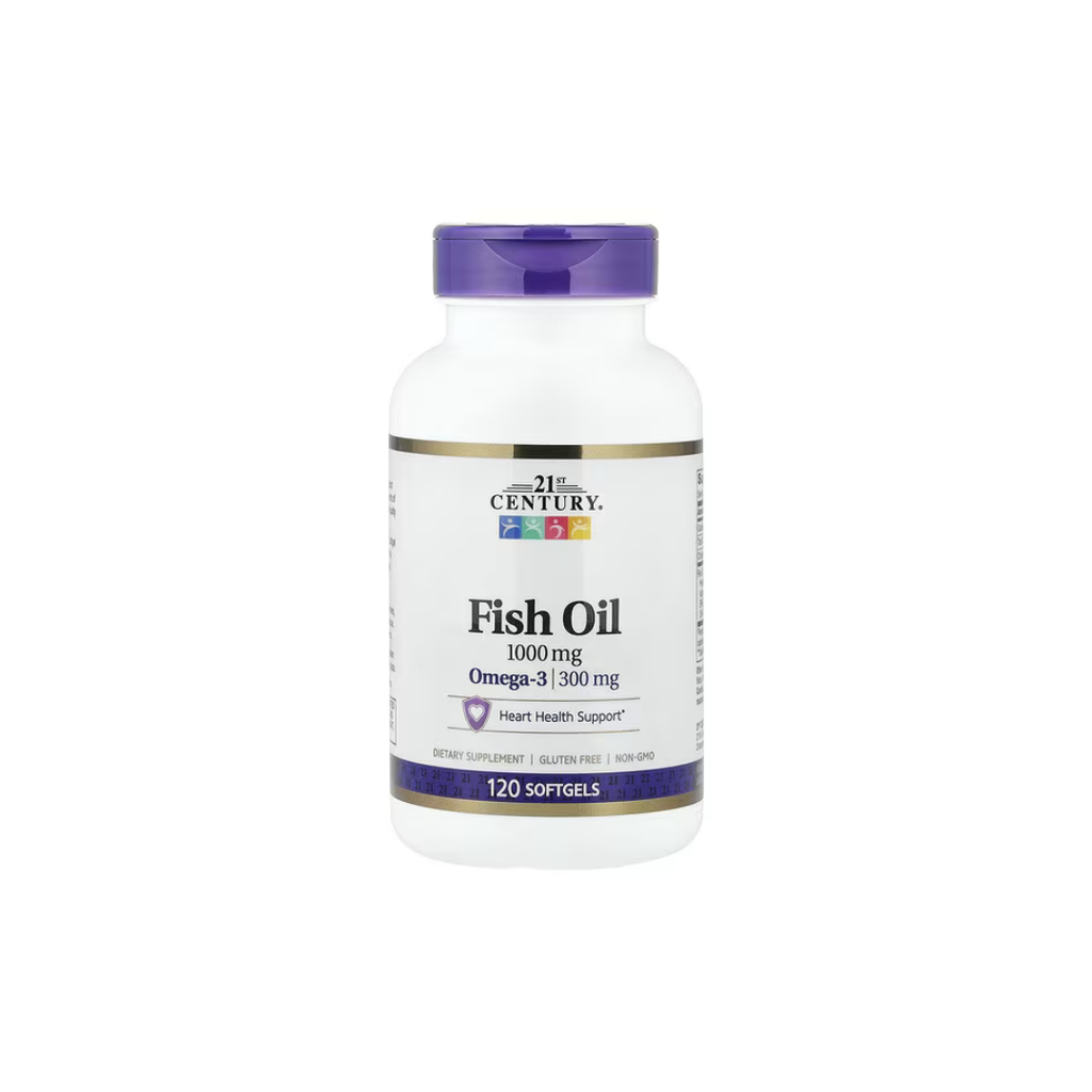 21st Century Fish Oil 1000 mg Softgels, 60 Count