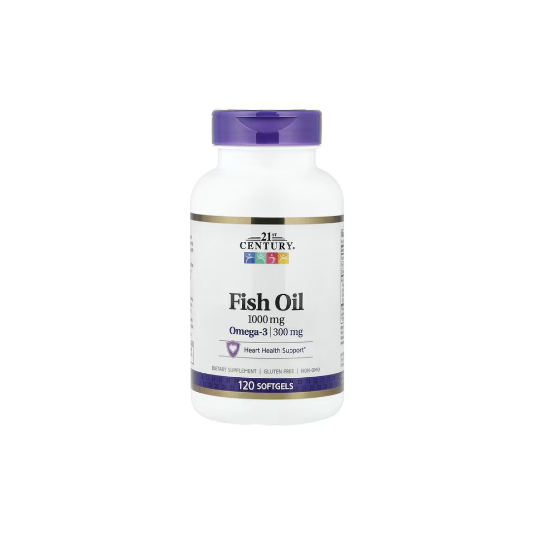 21st Century Fish Oil 1000 mg Softgels, 60 Count