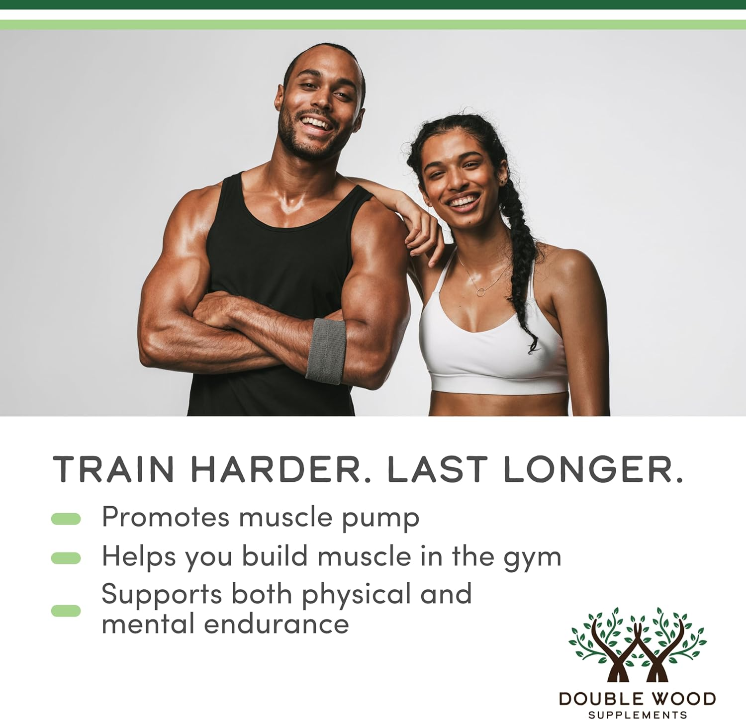 Double Wood Creatine Monohydrate Powder Unflavored 1.1lbs (500g)