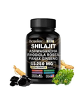 BCUELOV Shilajit 8 in 1 Supplement with Ashwagandha & Panax Ginseng - 120 Capsules