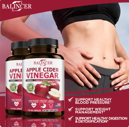 Balincer Organic Apple Cider Vinegar Capsules 120