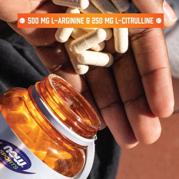 NOW Foods Sports Arginine & Citrulline 120 Veg Capsules