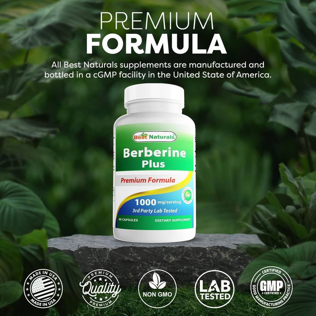 Best Naturals Berberine Plus 1000mg 120 Capsules