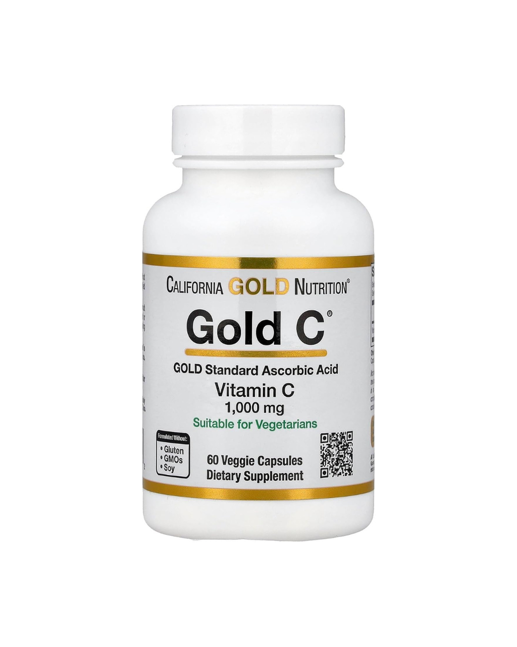 California Gold Nutrition Gold C Vitamin C 1,000 mg - 60 Capsules