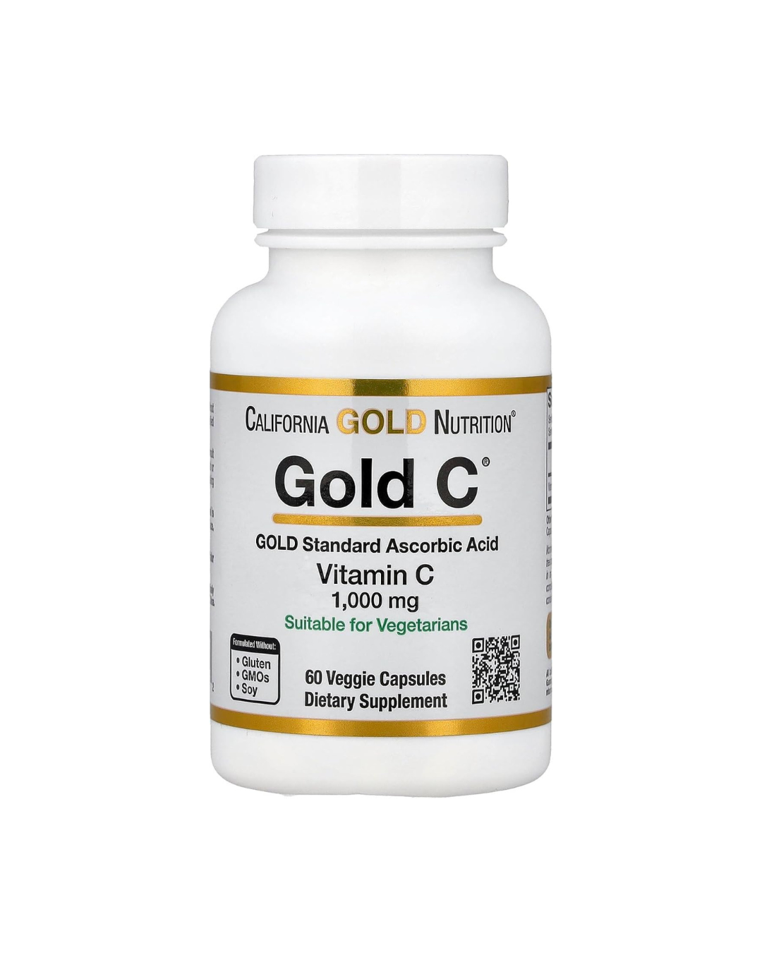 California Gold Nutrition Gold C Vitamin C 1,000 mg - 60 Capsules