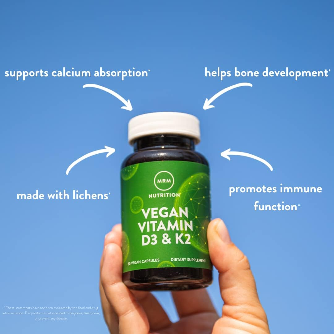 MRM Nuturition Vegan Vitamin D3 & K2 60 Capsules