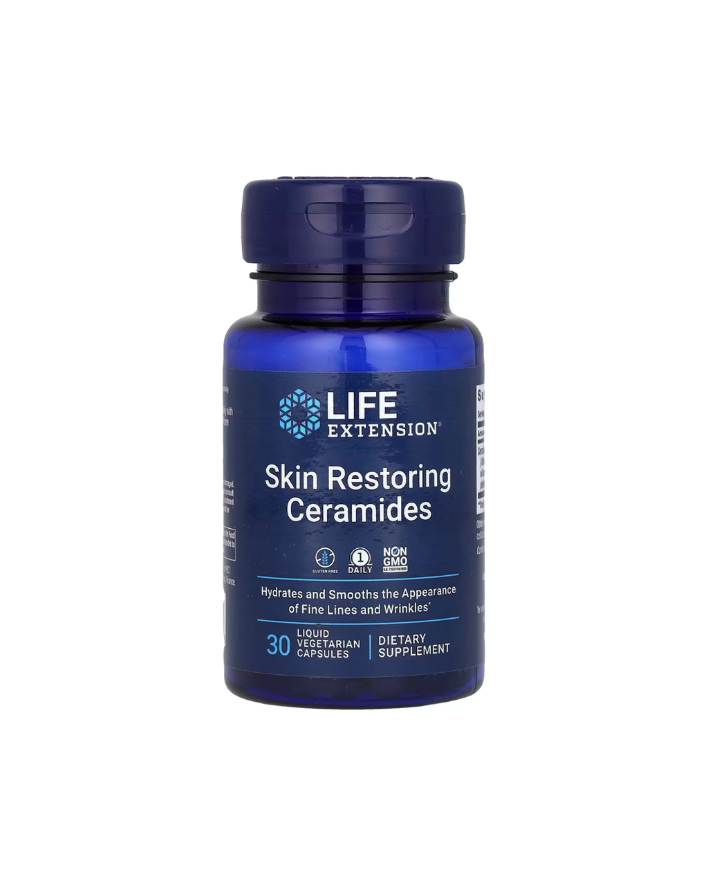 Life Extension Skin Restoring Ceramides 30 Liquid Vegetarian Capsules