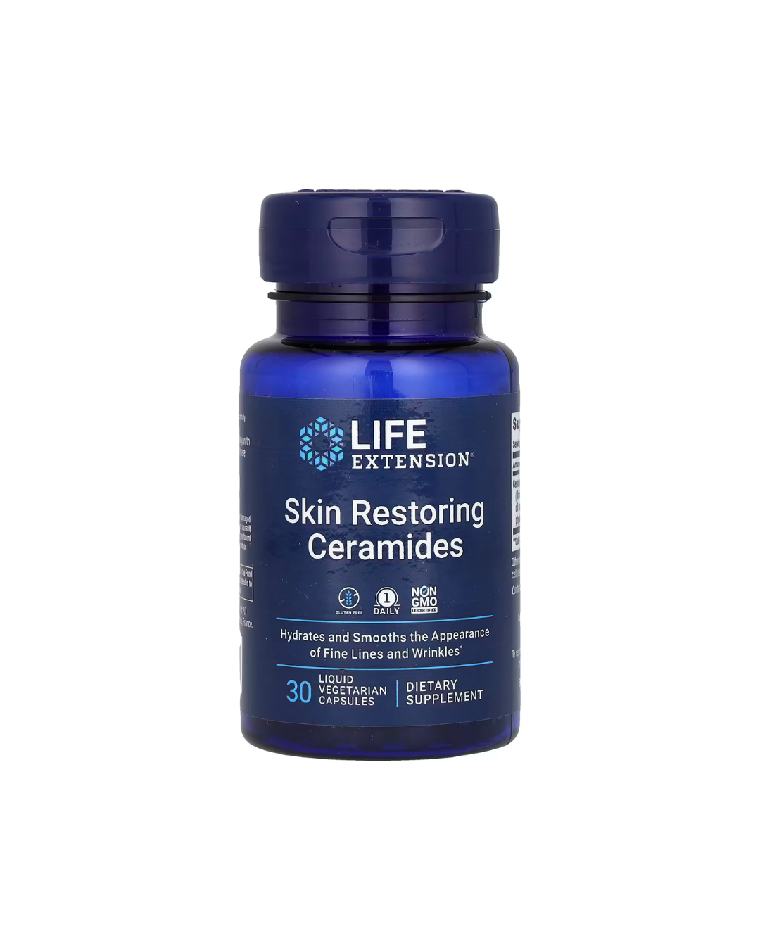 Life Extension Skin Restoring Ceramides 30 Liquid Vegetarian Capsules