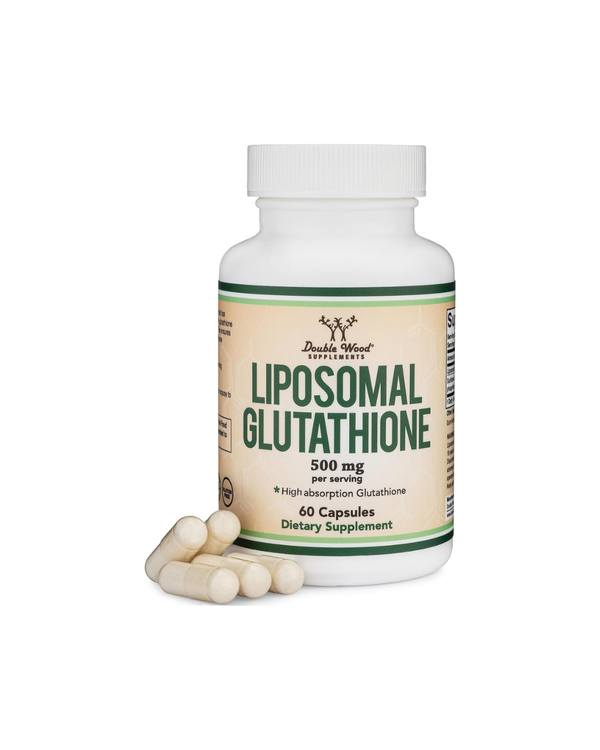 Double Wood Liposomal Glutathione 500mg per Serving, 60 Capsules