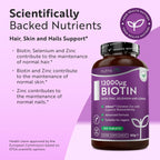 Nutravita Biotin 12,000ug with Zinc, Selenium & Copper _ 365 Tablets