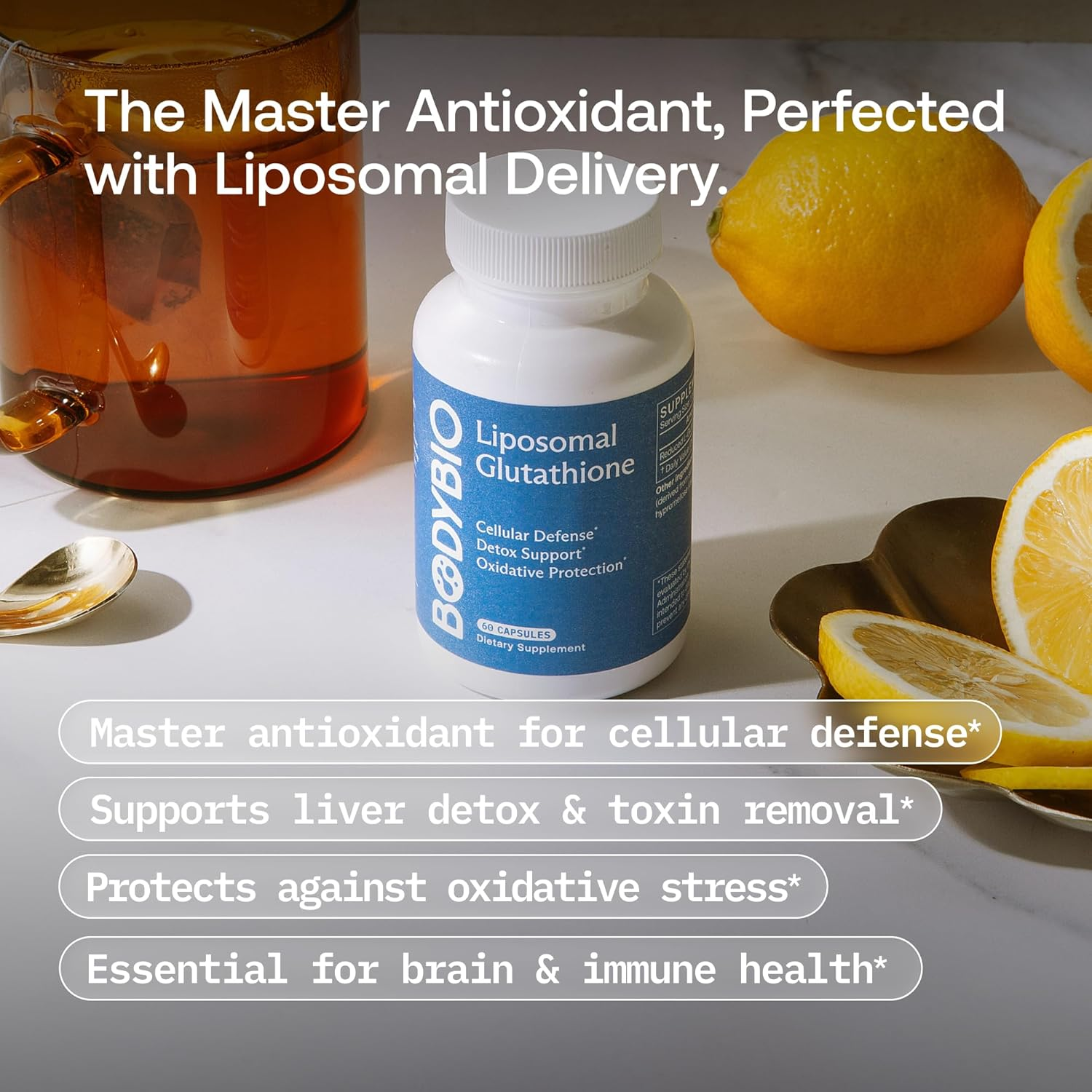 BodyBio Liposomal Glutathione 60 Capsules