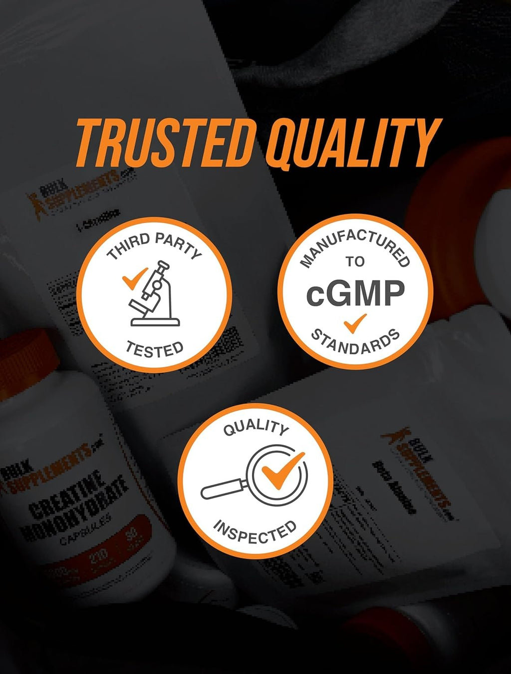 Bulk Supplements Creatine Monohydrate Capsules _ 420 count