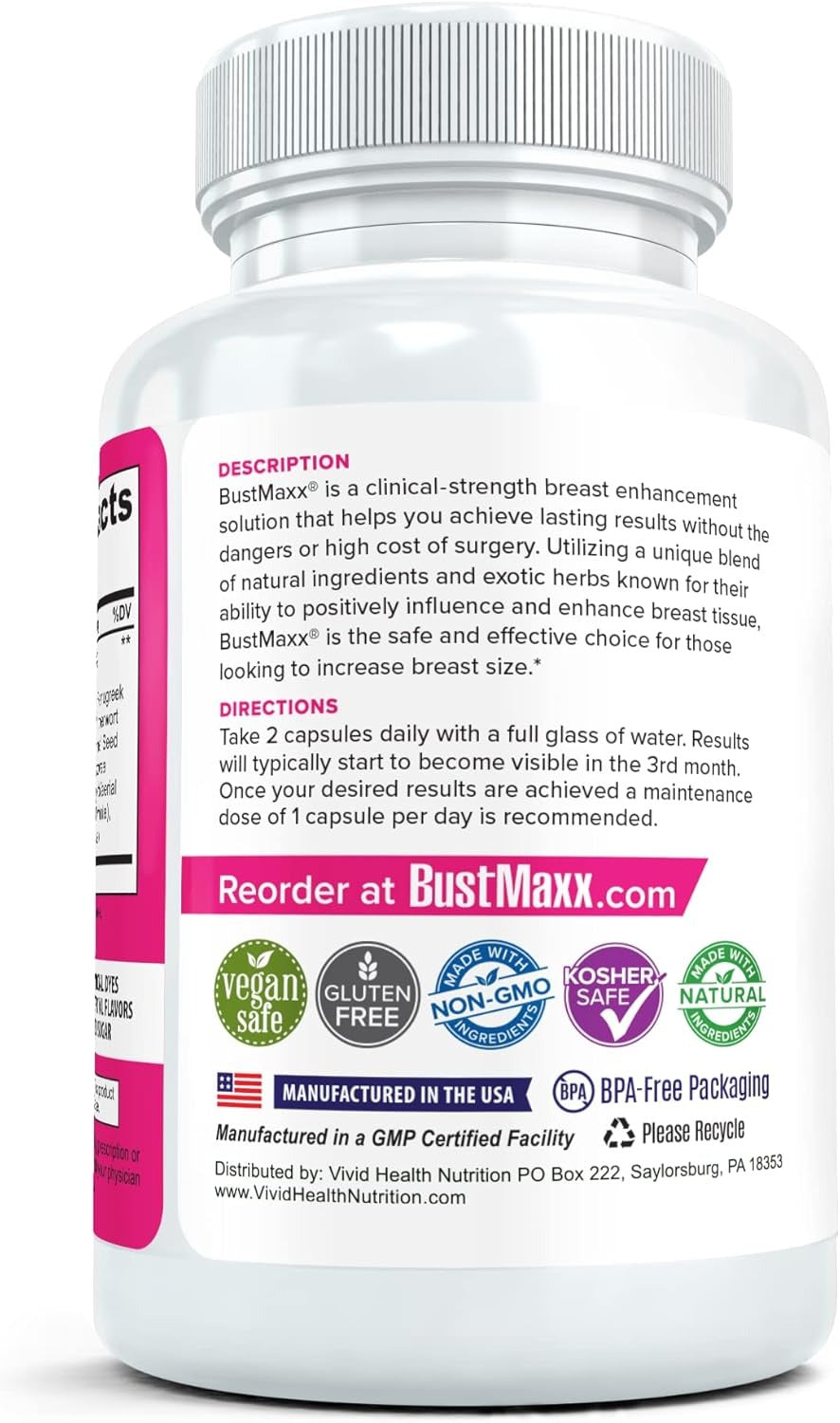BustMaxx Breast Enlarging Formula 60 Count