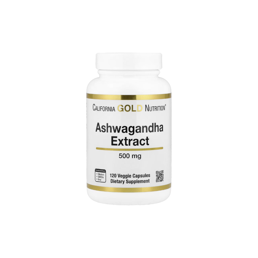California Gold Nutrition Ashwagandha 500 mg, 120 Veg Capsules
