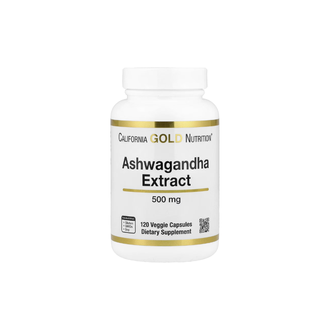 California Gold Nutrition Ashwagandha 500 mg, 120 Veg Capsules