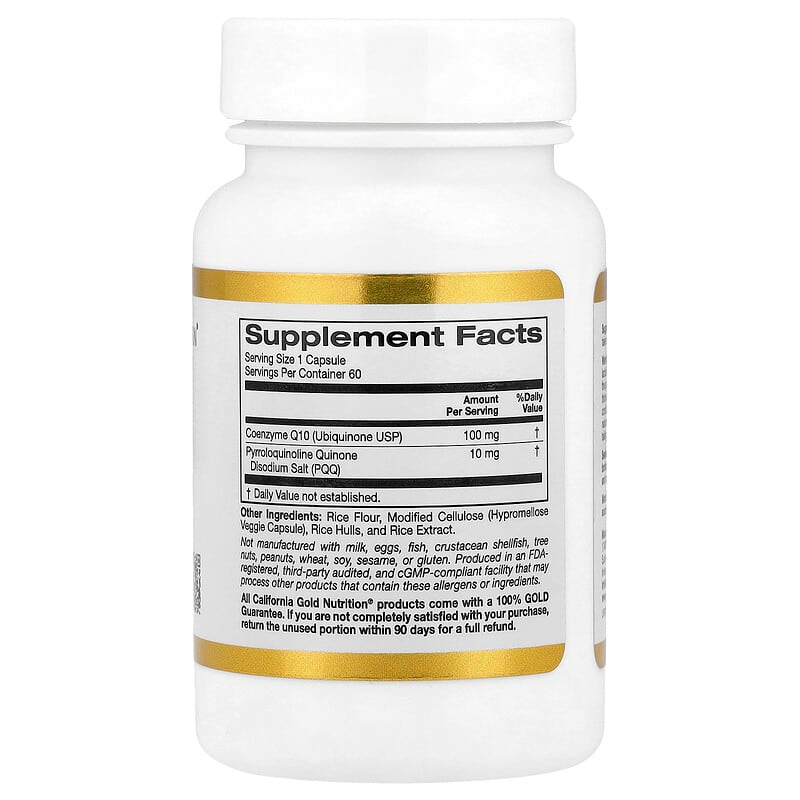 California Gold Nutrition CoQ10 with PQQ, 60 Veggie Capsules