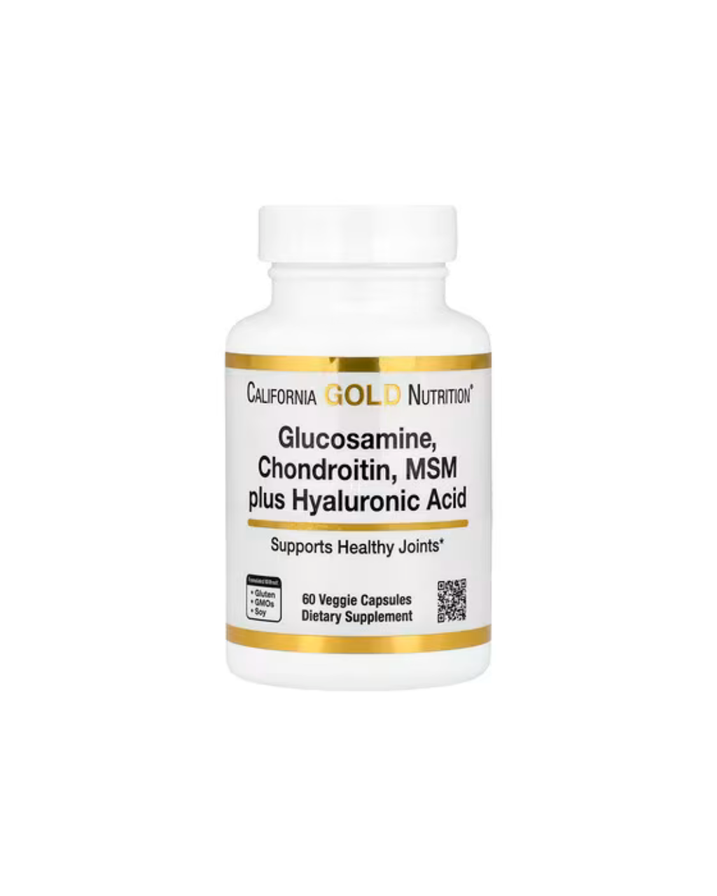 California Gold Nutrition, Glucosamine, Chondroitin, MSM plus Hyaluronic Acid, 60 Veggie Capsules