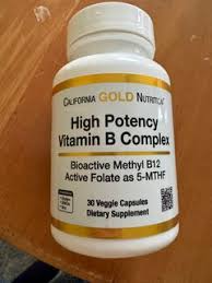 California Gold Nutrition High Potency Vitamin B Complex 90 Veggie Capsules