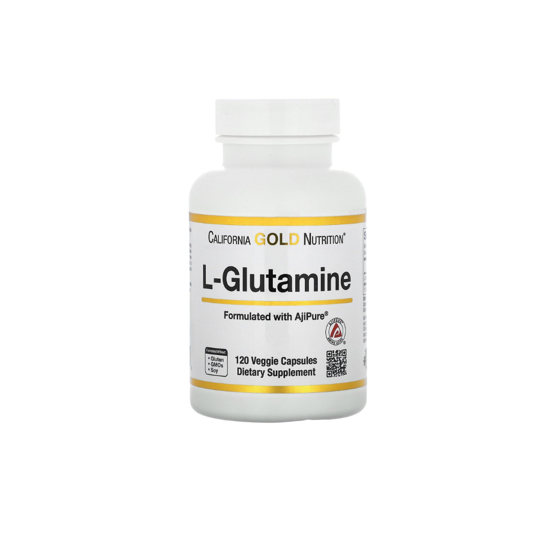 California Gold Nutrition L-Glutamine 1000 mg AjiPure, 120 Veggie Capsules