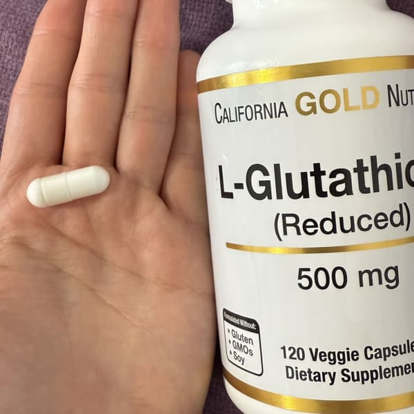 California Gold Nutrition L-Glutathione Reduced 500 mg 30 Veggie Capsules