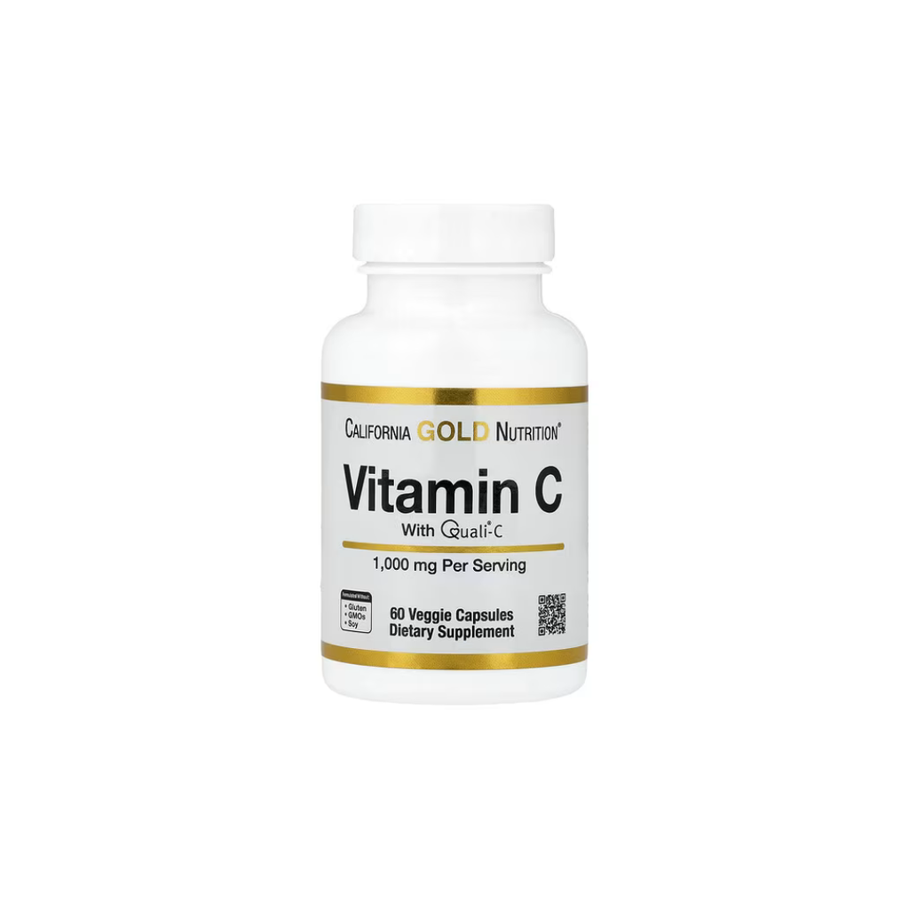 California Gold Nutrition Vitamin C Quali®-C 1,000 mg, 60 Veggie Capsules