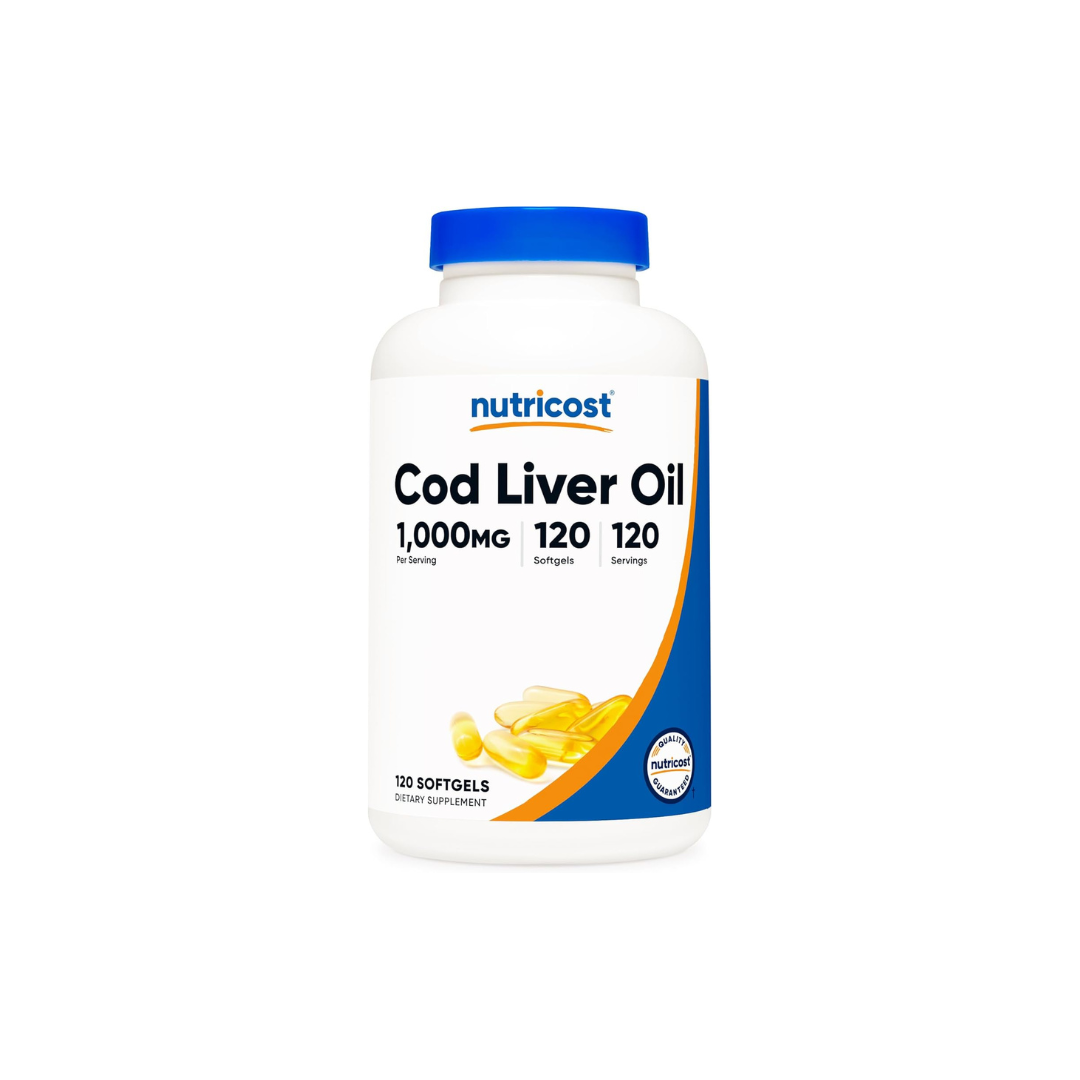 Nutricost Cod Liver Oil 1000mg, 120 Softgels