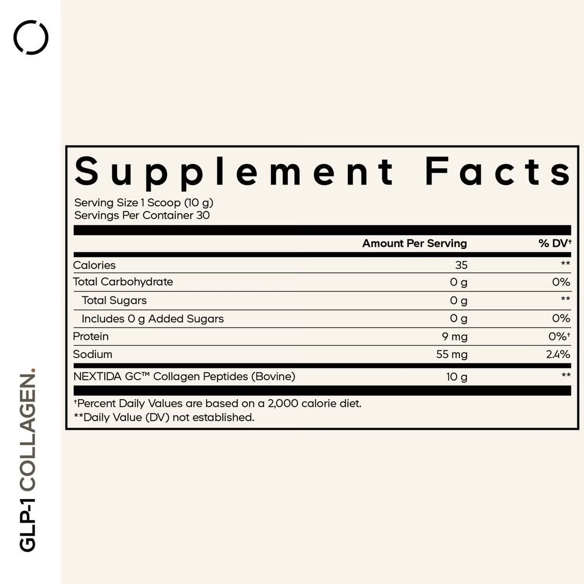 Codeage GLP-1 Collagen Peptides Unflavored - 10.58 oz (30 Servings) 300g