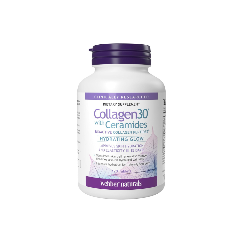 Webber Naturals Collagen30 with Ceramides Bioactive Collagen Peptides™, 120 Ct
