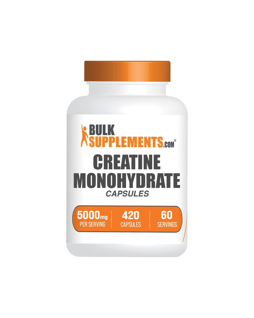 Bulk Supplements Creatine Monohydrate Capsules _ 420 count