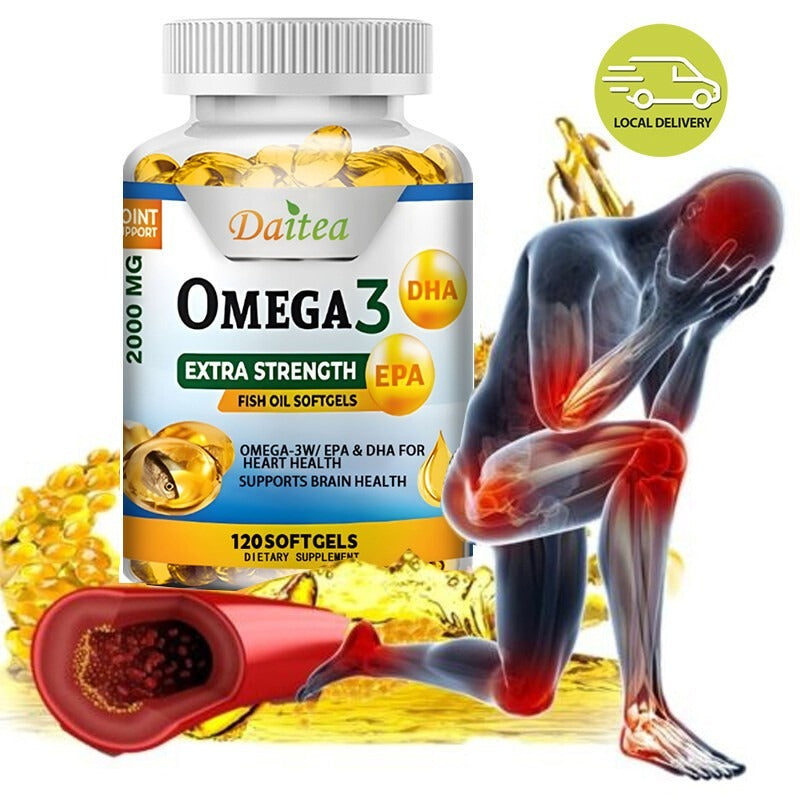 Daitea Omega 3 Fish Oil EPA & DHA 2000 Mg – 60/120 Softgels