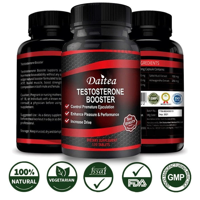 Daitea Testosterone Booster 800mg _  120 Capsules