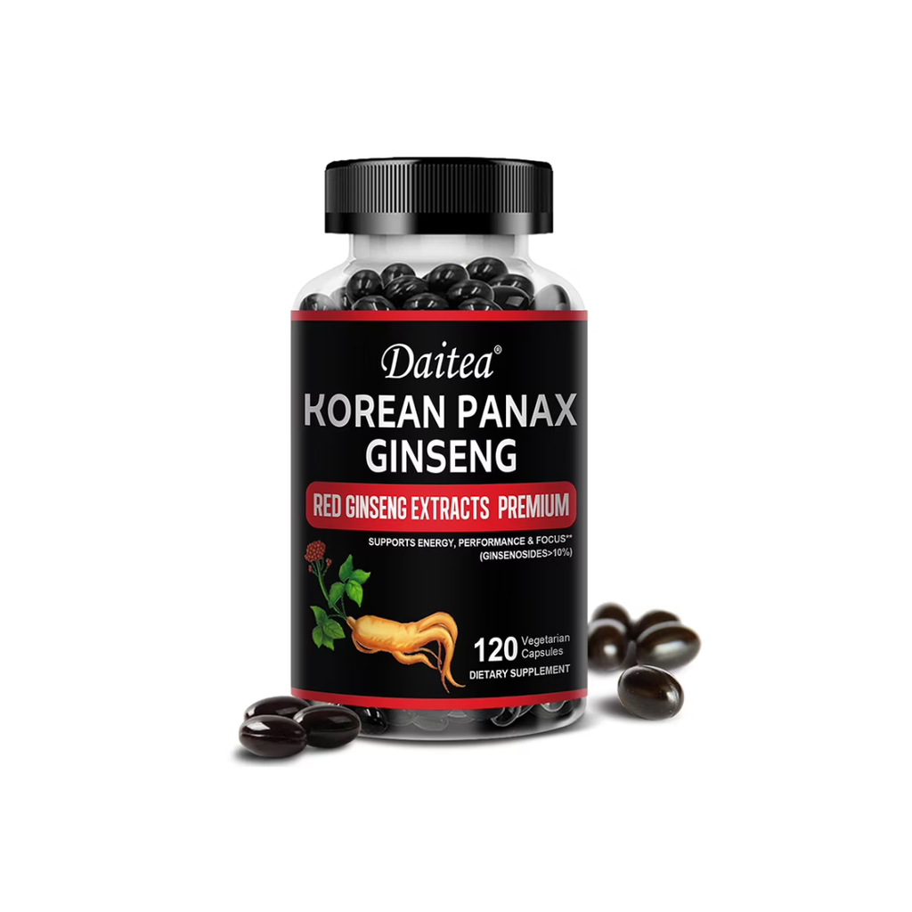 Daitea Red Korean Panax Ginseng Capsules - 120 Count