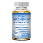 Daitea Magnesium Glycinate 500mg + Zinc Vitamin D3 + Vitamin B6 Capsules