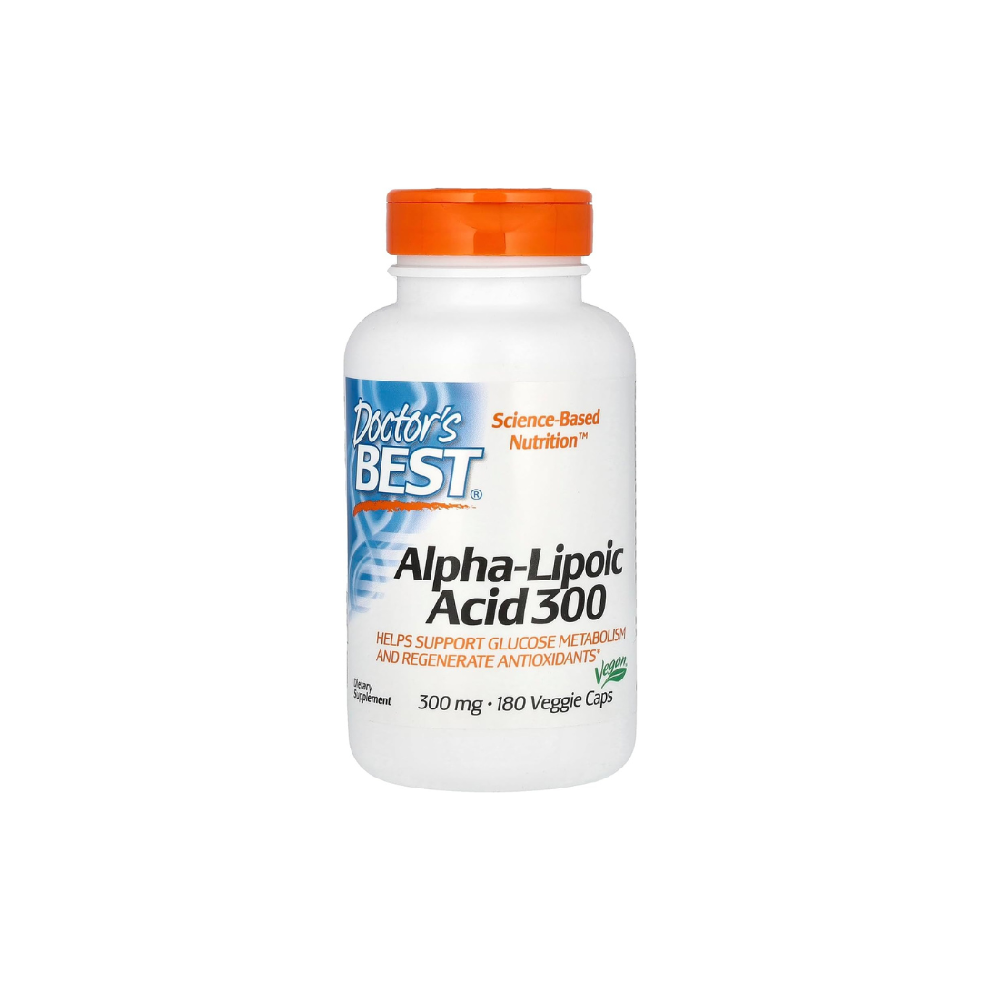 Doctor's Best Alpha-Lipoic Acid 300, 300 mg, 180 Veggie Caps