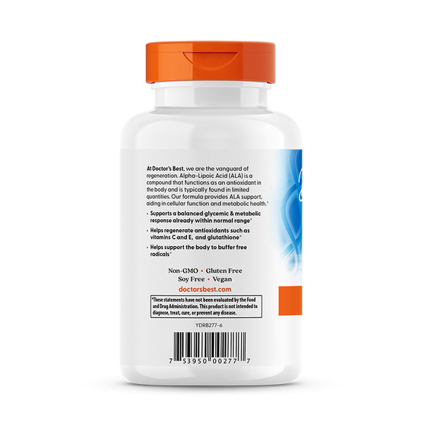 Doctor's Best Alpha-Lipoic Acid 300, 300 mg, 180 Veggie Caps
