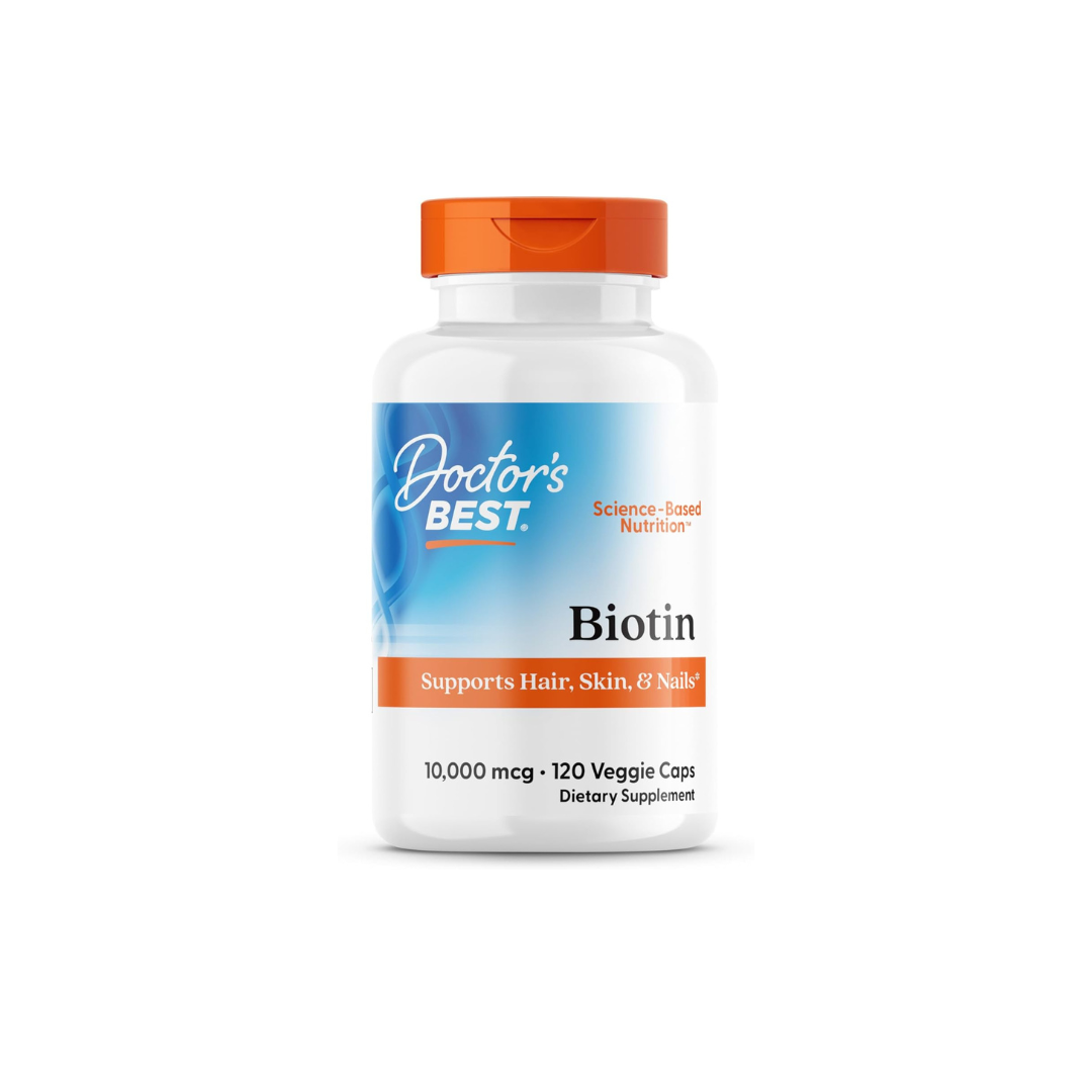 Doctor's Best Biotin 10,000 mcg, 120 Veg Caps