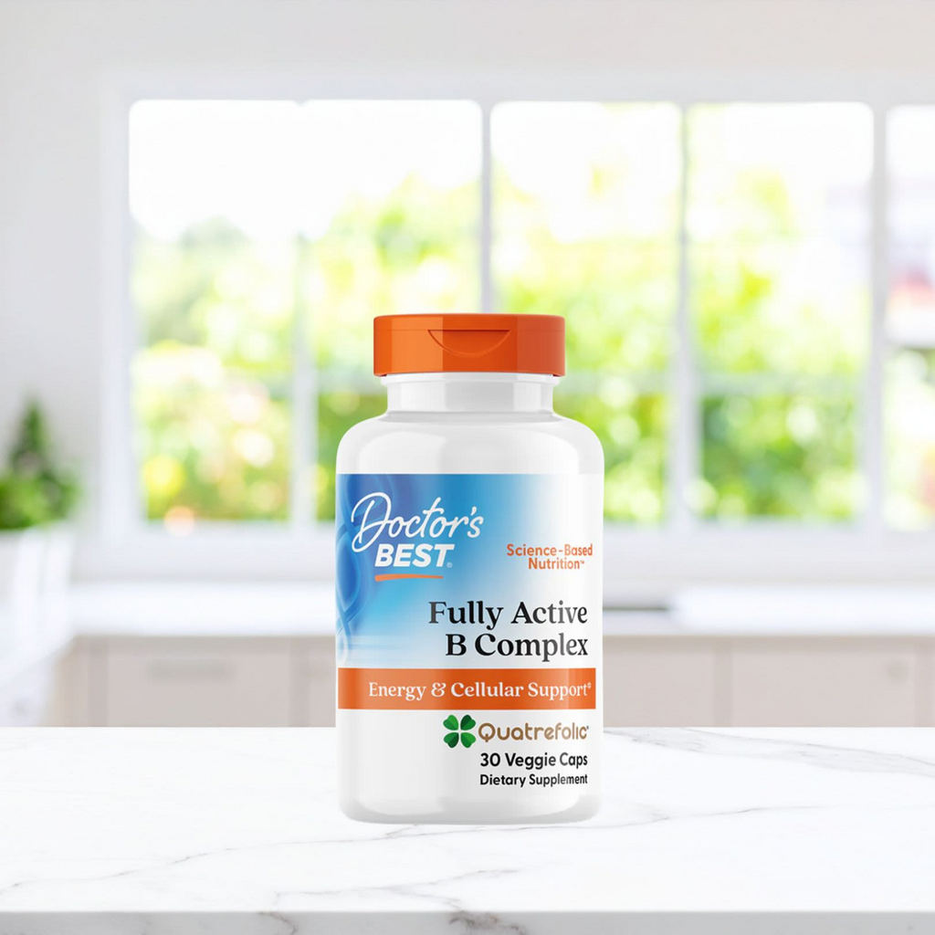 Doctor's Best Fully Active B Complex with Quatrefolic®, 30 Veggie Caps