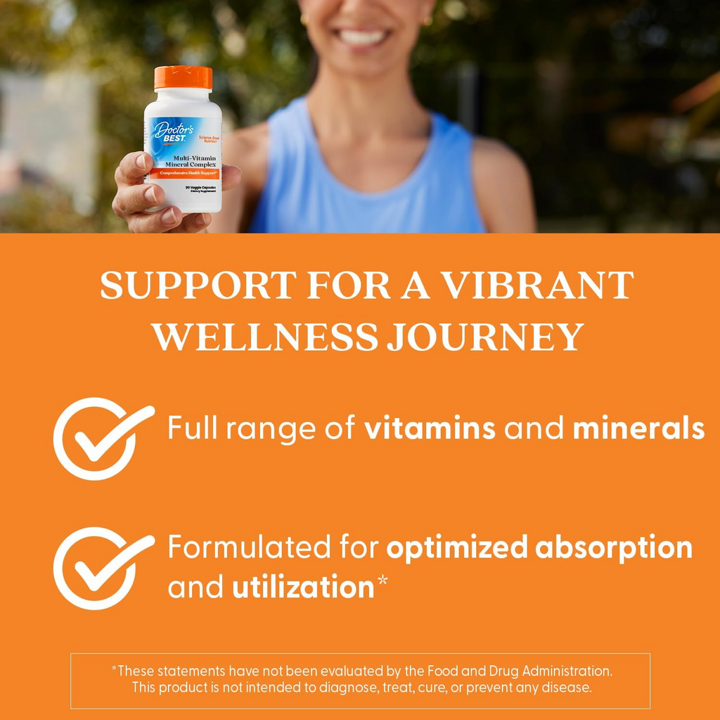 Doctor's Best Multi-Vitamin Mineral Complex 90 Veg Capsules