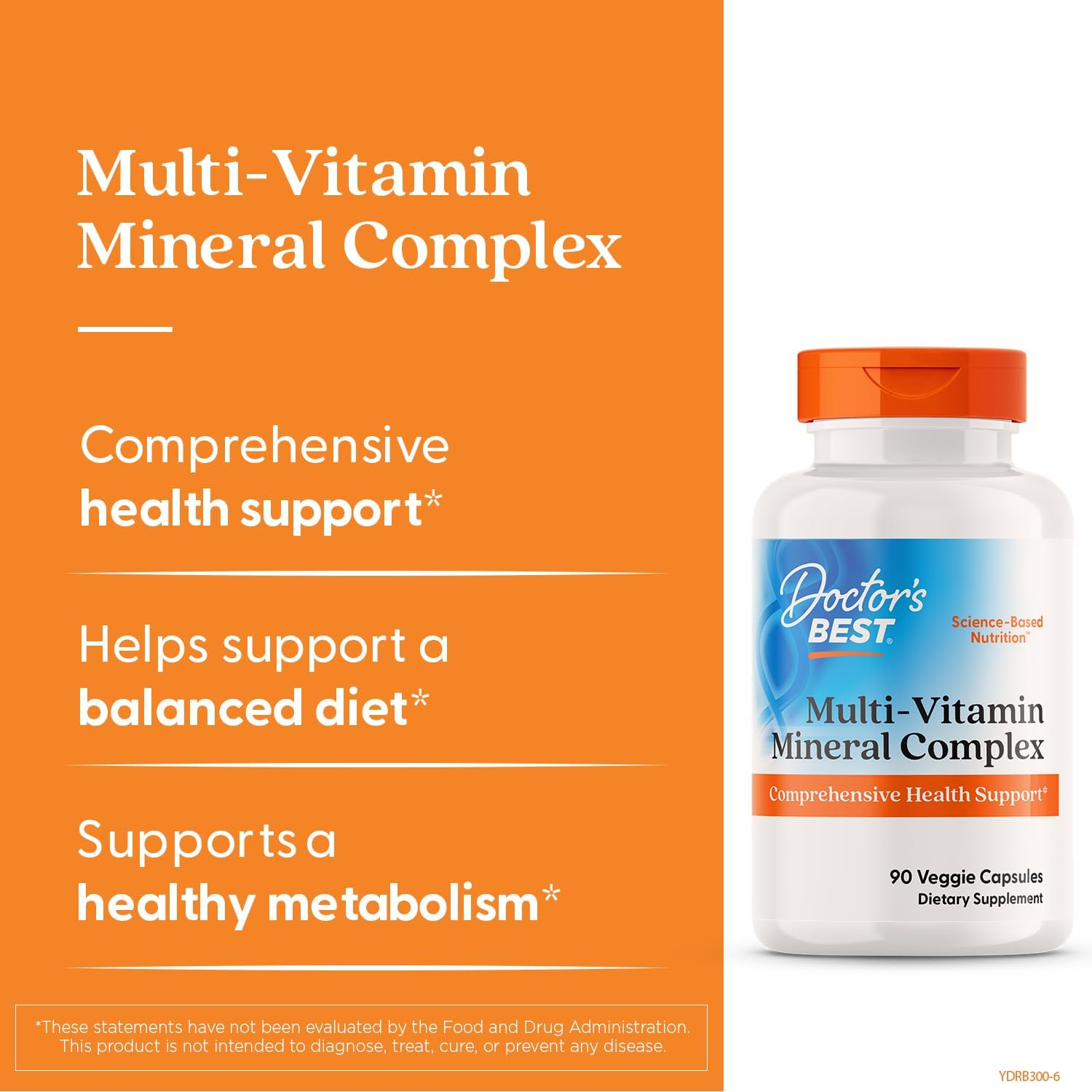Doctor's Best Multi-Vitamin Mineral Complex 90 Veg Capsules