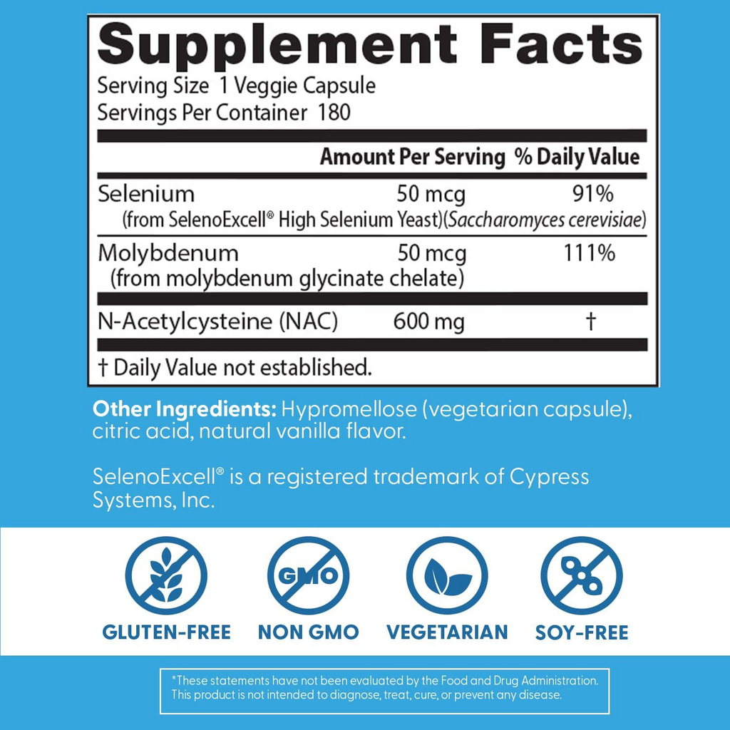 Doctor's Best NAC Detox Regulators 180 Veggie Caps