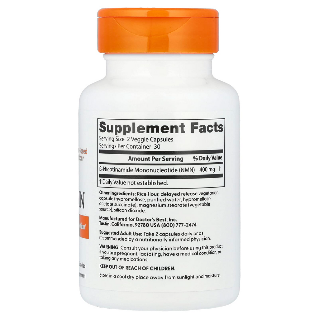 Doctor's Best NMN 60 Delayed Release Capsules (200 mg per Capsule)