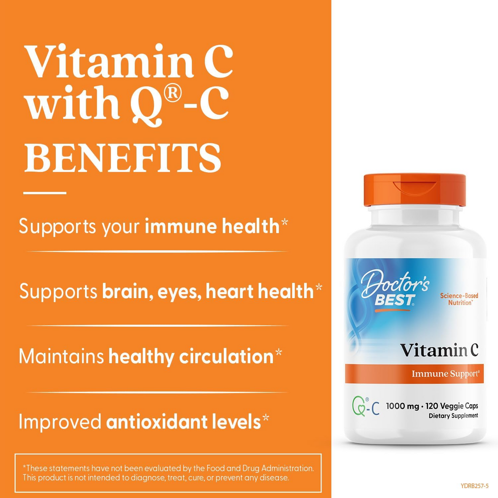 Doctor's Best Vitamin C 1,000 mg 360 Veggie Caps