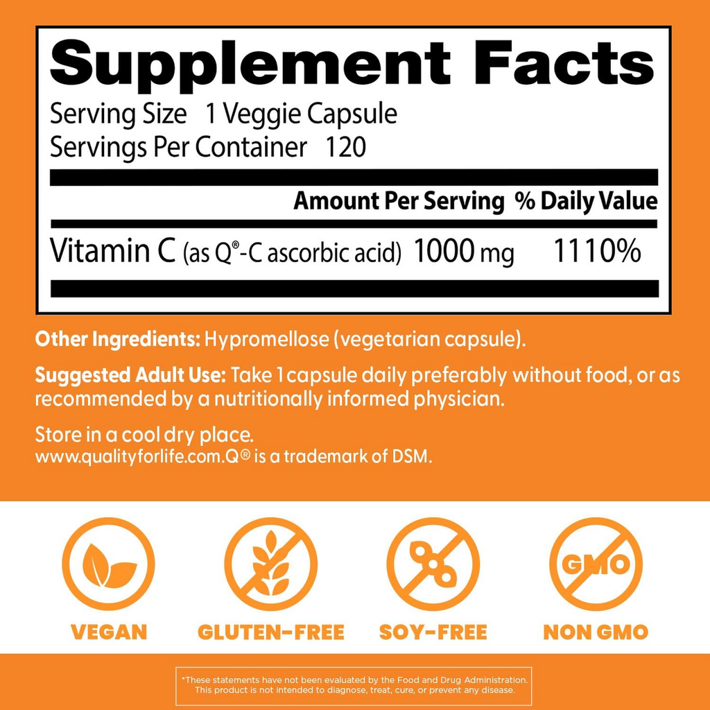 Doctor's Best Vitamin C 1,000 mg 360 Veggie Caps
