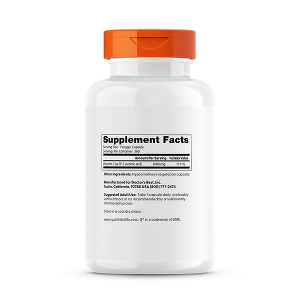 Doctor's Best Vitamin C 1,000 mg 360 Veggie Caps