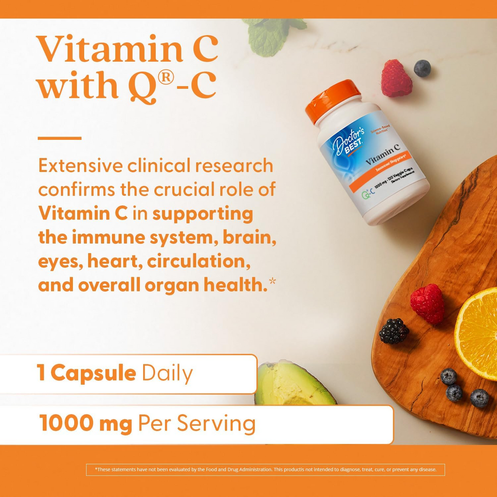 Doctor's Best Vitamin C 1,000 mg 360 Veggie Caps