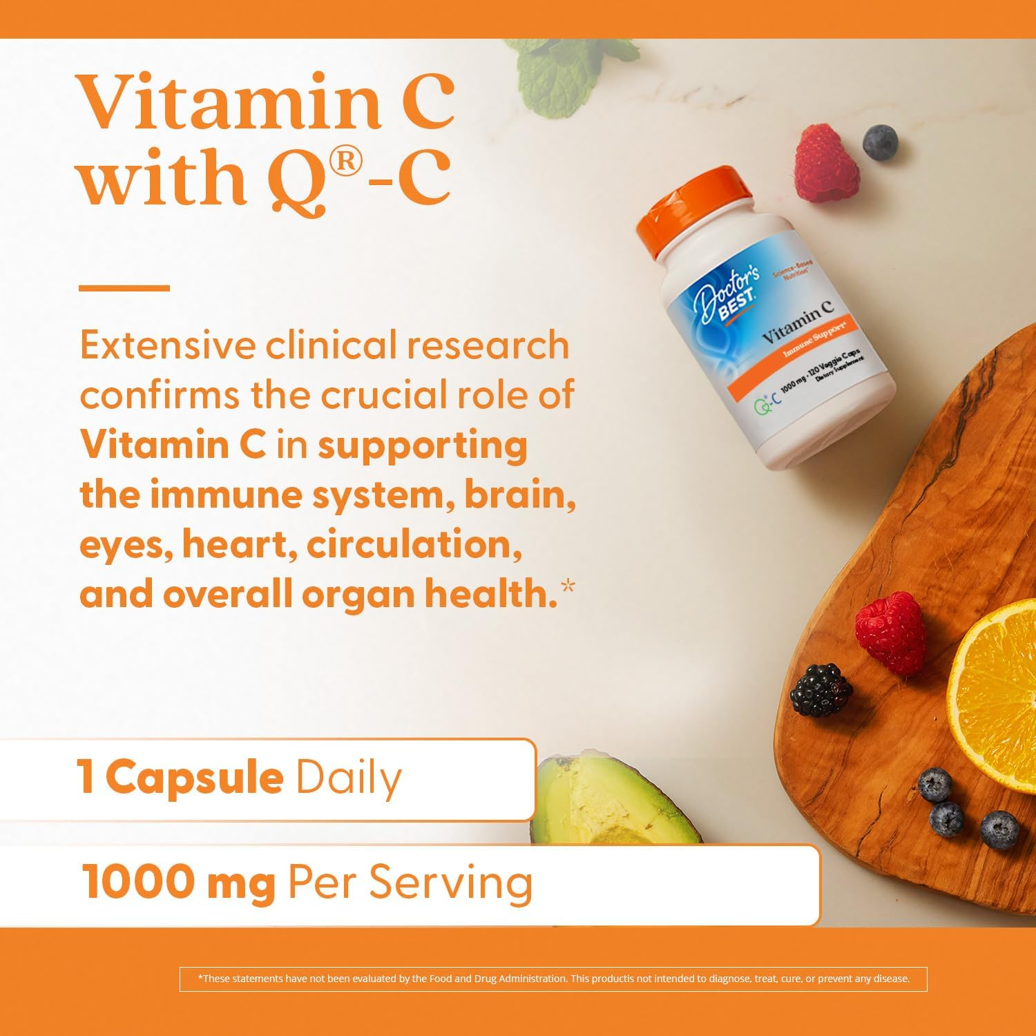 Doctor's Best Vitamin C 1,000 mg 360 Veggie Caps